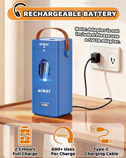 ✅Newest Model With Best Features✅Newly Upgraded Fully Automatic Rechargeable Electric Pencil Sharpener for 6-12mm No.2/Jumbo Pencils, 3X Longer Cutter Life, PSC7BS