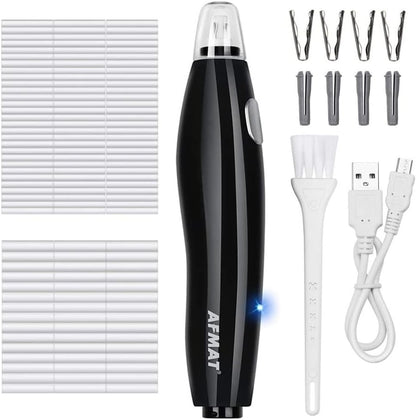 【Ali Haider Artist】AFMAT EE04 Electric Rechargeable Electric Eraser Kit for Artists,140 Refills for Drafting