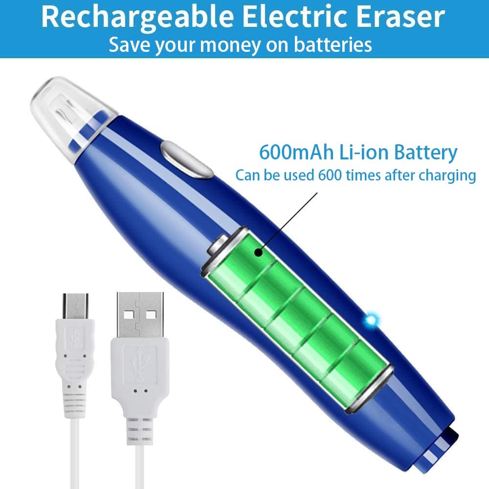 Available in the UK:AFMAT EE03 Electric Eraser for Artists with 140 Refills, Rechargeable Electric Rubbers for Artists,2 Sizes,Automatic Portable Pencil Eraser for Drafting,Painting, Sketching, Detailer Tool,White