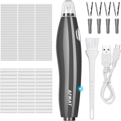 【Ali Haider Artist】AFMAT EE04 Electric Rechargeable Electric Eraser Kit for Artists,140 Refills for Drafting