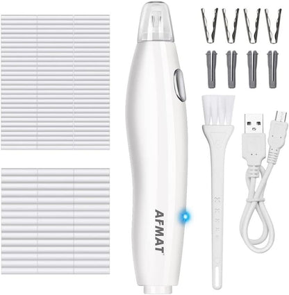 Available in the UK:AFMAT EE03 Electric Eraser for Artists with 140 Refills, Rechargeable Electric Rubbers for Artists,2 Sizes,Automatic Portable Pencil Eraser for Drafting,Painting, Sketching, Detailer Tool,White