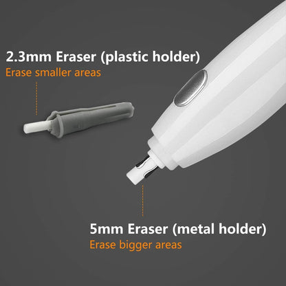 Available in the UK:AFMAT EE03 Electric Eraser for Artists with 140 Refills, Rechargeable Electric Rubbers for Artists,2 Sizes,Automatic Portable Pencil Eraser for Drafting,Painting, Sketching, Detailer Tool,White