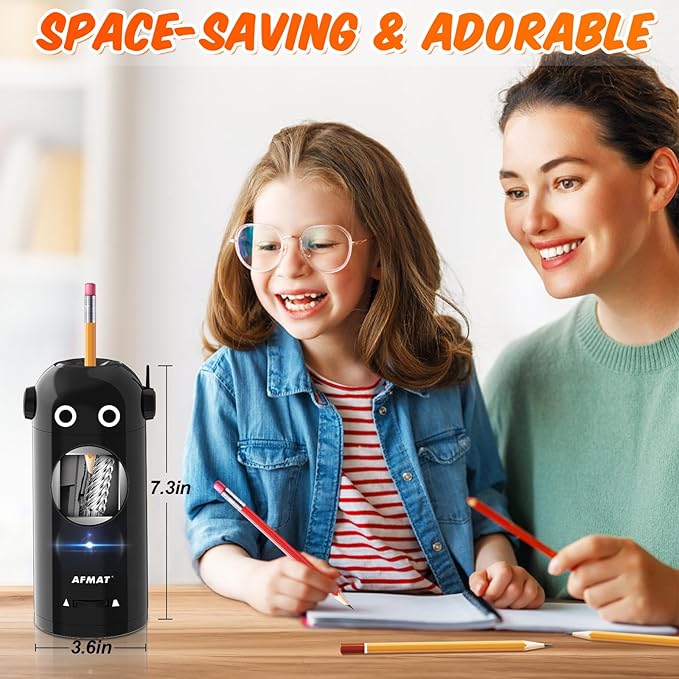 Fully Automatic Robot Rechargeable Electric Pencil Sharpener,PSX5GNRB