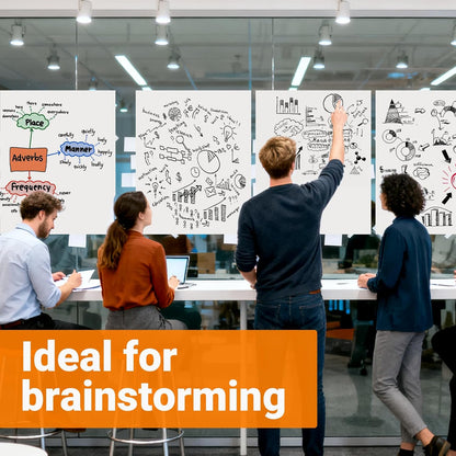 AFMAT Tabletop Sticky Easel Pad, 20 x 23 in Portable Easel Stands for Teachers, Super Sticky & Bleed-Resistant, Self-Stick Easel Paper for Office/Classroom/Training/Presentation, 20 Sheets/Pad, 8 Pads,Model:AFTP28BL