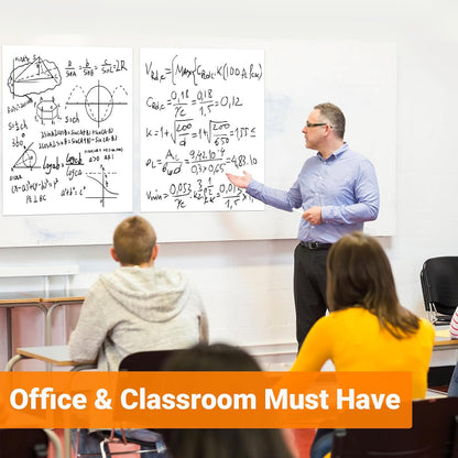 AFMAT Tabletop Sticky Easel Pad, 20 x 23 in Portable Easel Stands for Teachers, Super Sticky & Bleed-Resistant, Self-Stick Easel Paper for Office/Classroom/Training/Presentation, 20 Sheets/Pad, 8 Pads,Model:AFTP28BL