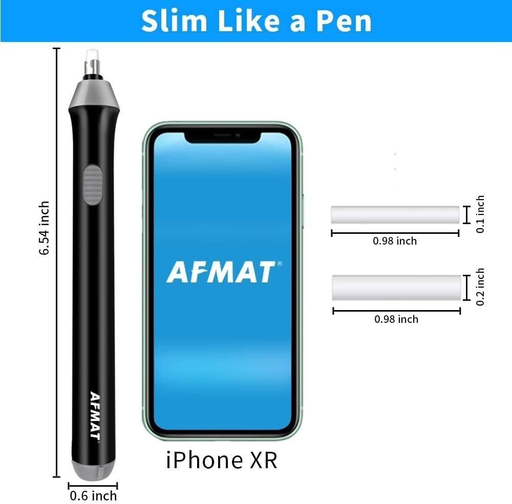 Electric Eraser Battery Operated for Artists, with 140 Eraser Refills, EEW001