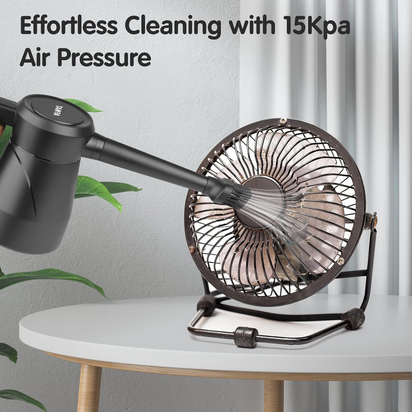 AFMAT AD19 Electric Air Duster, Air Blower, Replacement for Compressed Air Cans, Multi-Use Cleaning Tools with 9.8ft Cord for Electronics, Keyboard, Fans, Hairs, Cars, BBQ, Super Powerful and Last for Years,Black