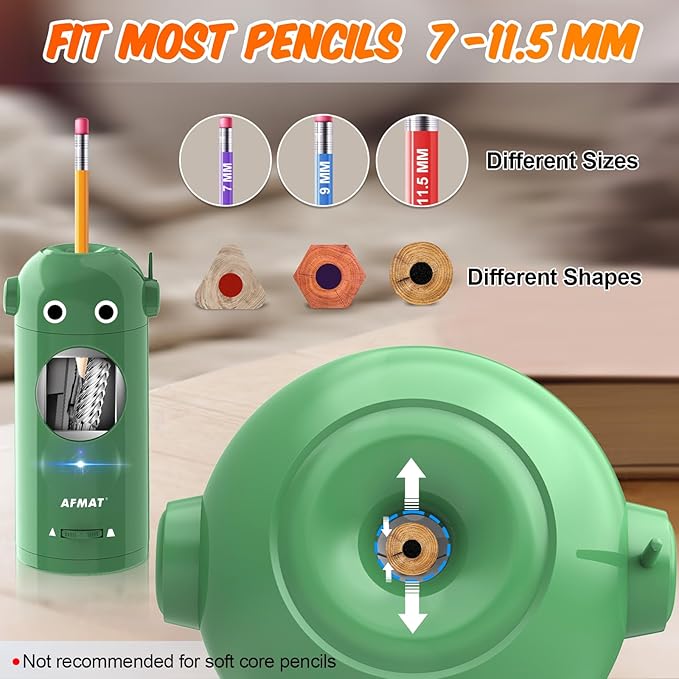 Fully Automatic Robot Rechargeable Electric Pencil Sharpener,PSX5GNRB