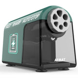 Disponibile in Italia:AFMAT PSD2 AFMAT Temperamatite elettrico con lattina, 6 fori, robusto, ricaricabile, temperamatite, spessore e sottile, per matite da 6 – 11 mm e matite colorate, classe scuola