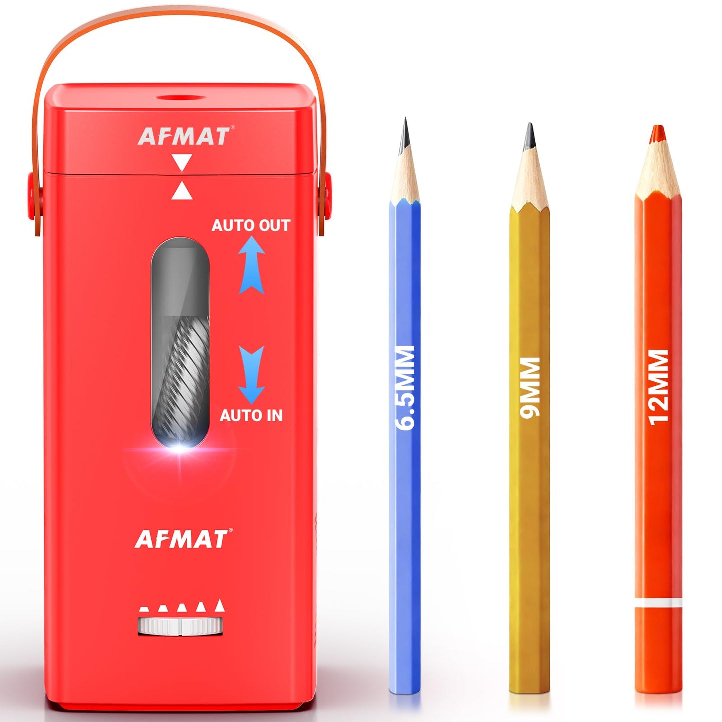 🩷Fabulouslyteaching’s Pick🩷✅Newest Model With Best Features✅Newly Upgraded Fully Automatic Rechargeable Electric Pencil Sharpener for 6-12mm No.2/Jumbo Pencils, 3X Longer Cutter Life,PSC6RR