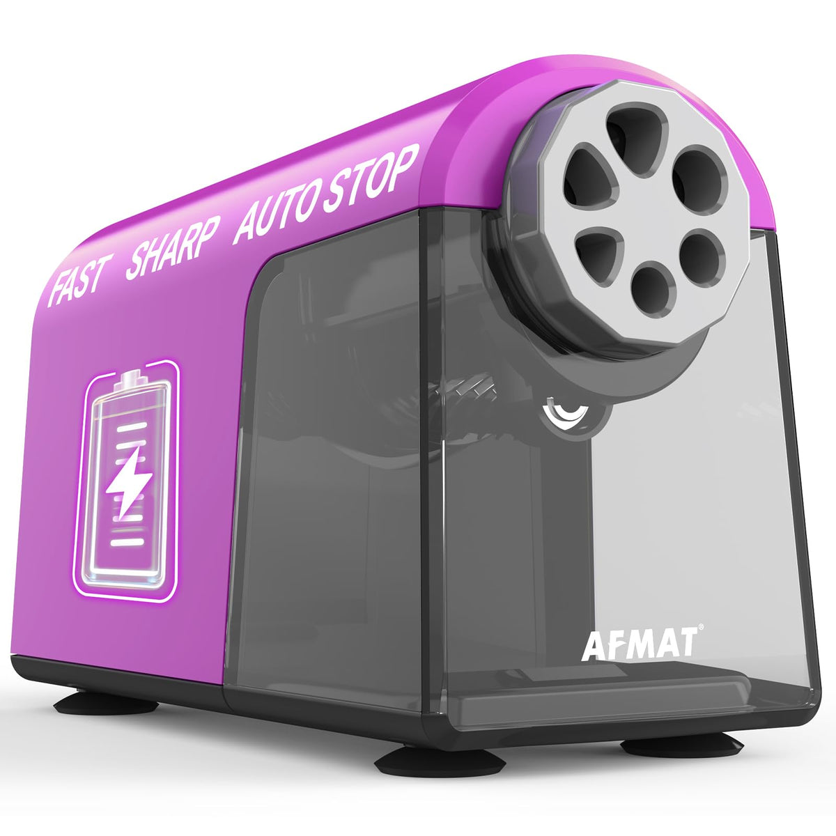Disponibile in Italia:AFMAT PSD2 AFMAT Temperamatite elettrico con lattina, 6 fori, robusto, ricaricabile, temperamatite, spessore e sottile, per matite da 6 – 11 mm e matite colorate, classe scuola