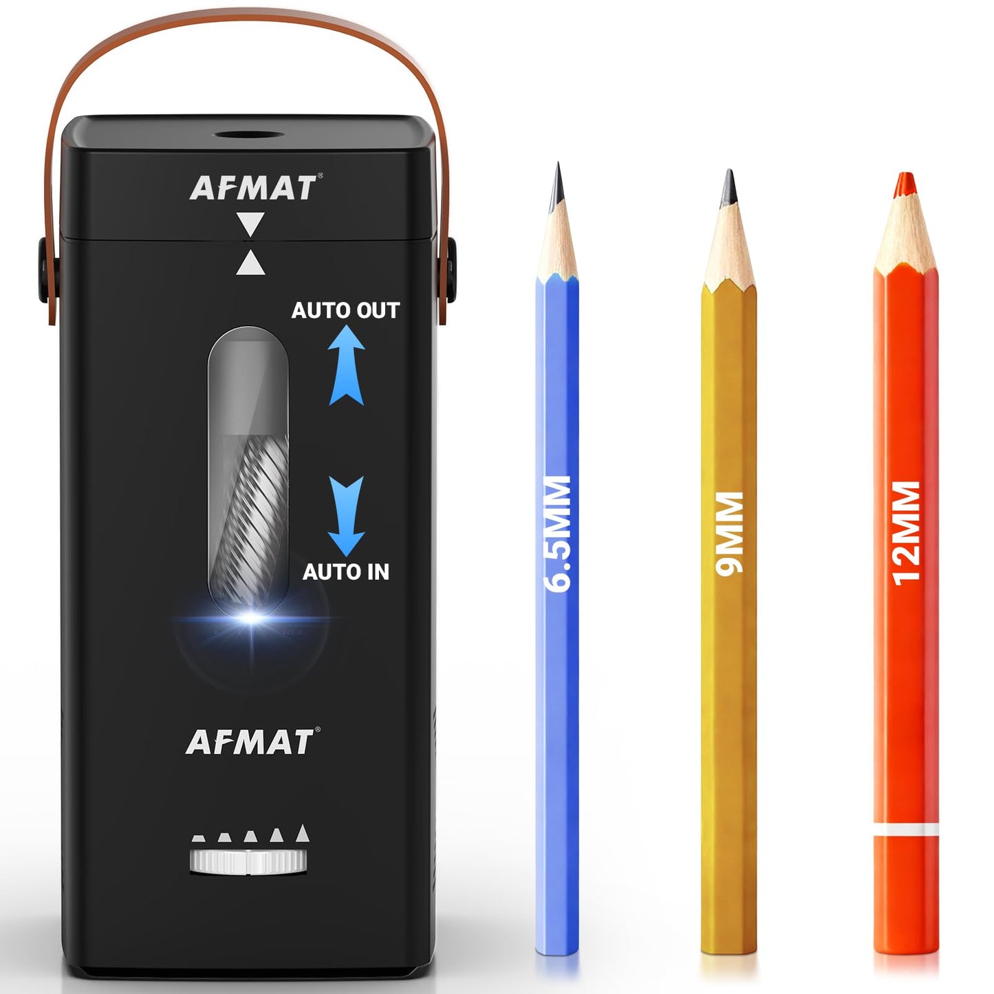 🩷Fabulouslyteaching’s Pick🩷✅Newest Model With Best Features✅Newly Upgraded Fully Automatic Rechargeable Electric Pencil Sharpener for 6-12mm No.2/Jumbo Pencils, 3X Longer Cutter Life,PSC6RR