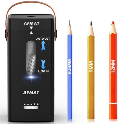 🩷Fabulouslyteaching’s Pick🩷✅Newest Model With Best Features✅Newly Upgraded Fully Automatic Rechargeable Electric Pencil Sharpener for 6-12mm No.2/Jumbo Pencils, 3X Longer Cutter Life,PSC6RR
