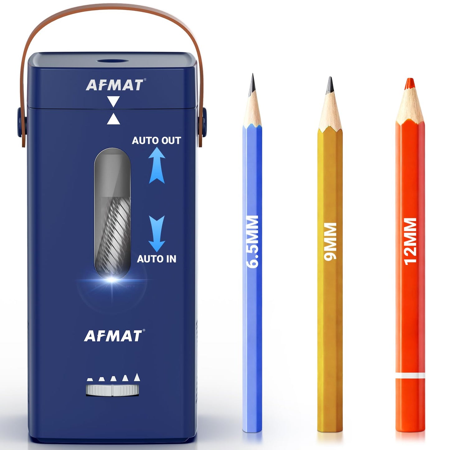 🩷Fabulouslyteaching’s Pick🩷✅Newest Model With Best Features✅Newly Upgraded Fully Automatic Rechargeable Electric Pencil Sharpener for 6-12mm No.2/Jumbo Pencils, 3X Longer Cutter Life,PSC6RR