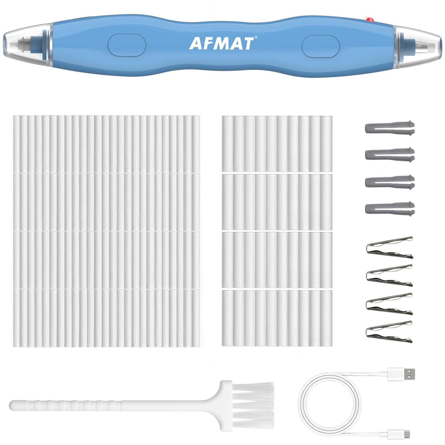 AFMAT Electric Eraser, with 140 Eraser Refills, Rechargeable Pencil Erasers for Artists, Electric Erasers for Drafting, Drawing, Painting, Sketching, Architectural Plans, Detailer Tool EE25BL