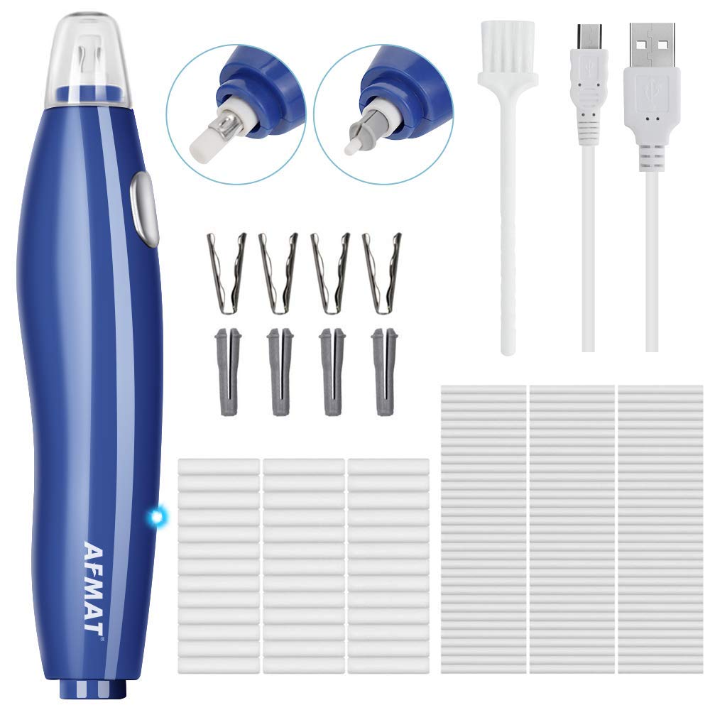 Rechargeable Electric Eraser for Artists, with 140 Eraser Refills, EE15
