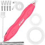 AFMAT Electric Eraser, with 140 Eraser Refills, Rechargeable Pencil Erasers for Artists, Electric Erasers for Drafting, Drawing, Painting, Sketching, Architectural Plans, Detailer Tool EE25RD