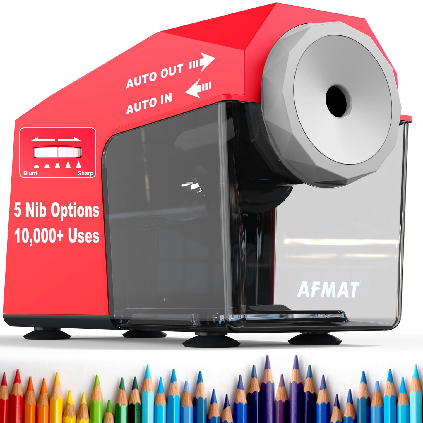 Newly Upgraded Fully Automatic Electric Pencil Sharpener,3X Longer Cutter Life,PSC4GN