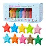 AFMAT PE14 Starfish-Shaped Pencil Erasers, Cute Erasers for Kids, 10 Colors