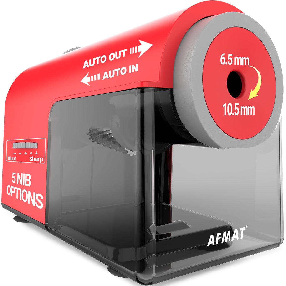 ✅Newest Model With Best Features✅Newly Upgraded Fully Automatic Electric Pencil Sharpener for 6.5-10.5mm No.2/Jumbo/Colored Pencils,3X Longer Cutter Life, PSC5RD