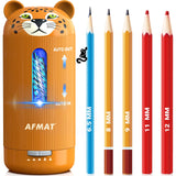 ✅Newest Model Best Features✅ AFMAT Animal-Shaped Fully Automatic Pencil Sharpener, Sharpen All Type Pencils, Electric Pencil Sharpener,for Jumbo/Colored Pencils (φ6.5-12mm), PSY1BN