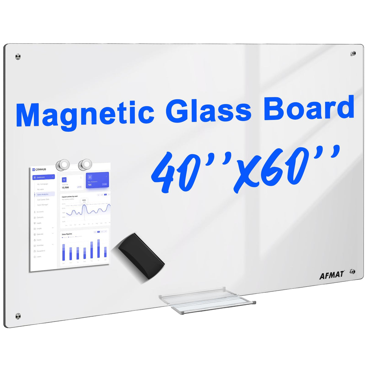 Magnetic Dry Erase Board, 40