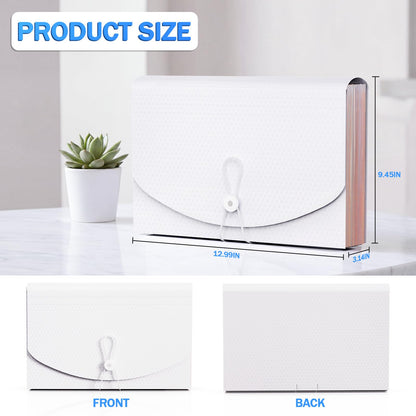 AFMAT Accordian File Organizer, 60 Pockets Expanding File Folder, Portable Letter/A4 Size Expandable File Folder for Receipt/Bill/Tax/Coupon/Document