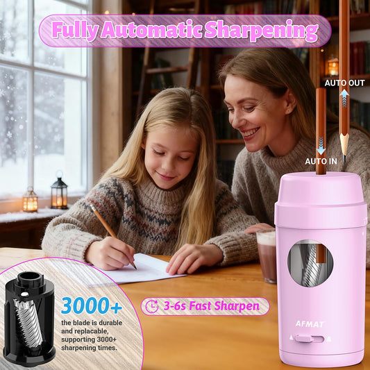Fully Automatic Rechargeable Pencil Sharpener for φ7-8mm No.2/Colored Pencils,PSX8PR