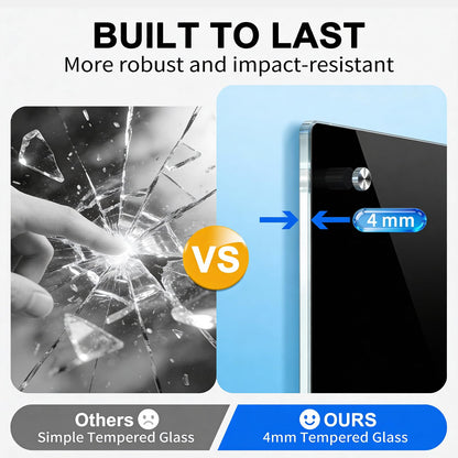 AFMAT Magnetic Glass Whiteboard, 48" x 36" Glass Dry Erase Board, 4mm Tempered Glass w/Strong Magnetic Surface, Large White Board for Wall, Frameless Wall Mounted Black Board for Office Home School,GB04BK1