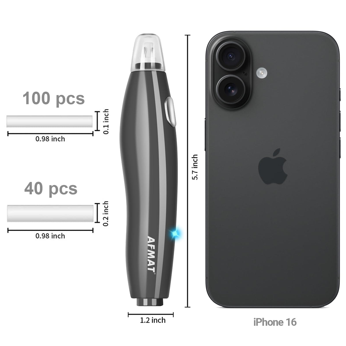 Rechargeable Electric Eraser for Artists, with 140 Eraser Refills, EE15