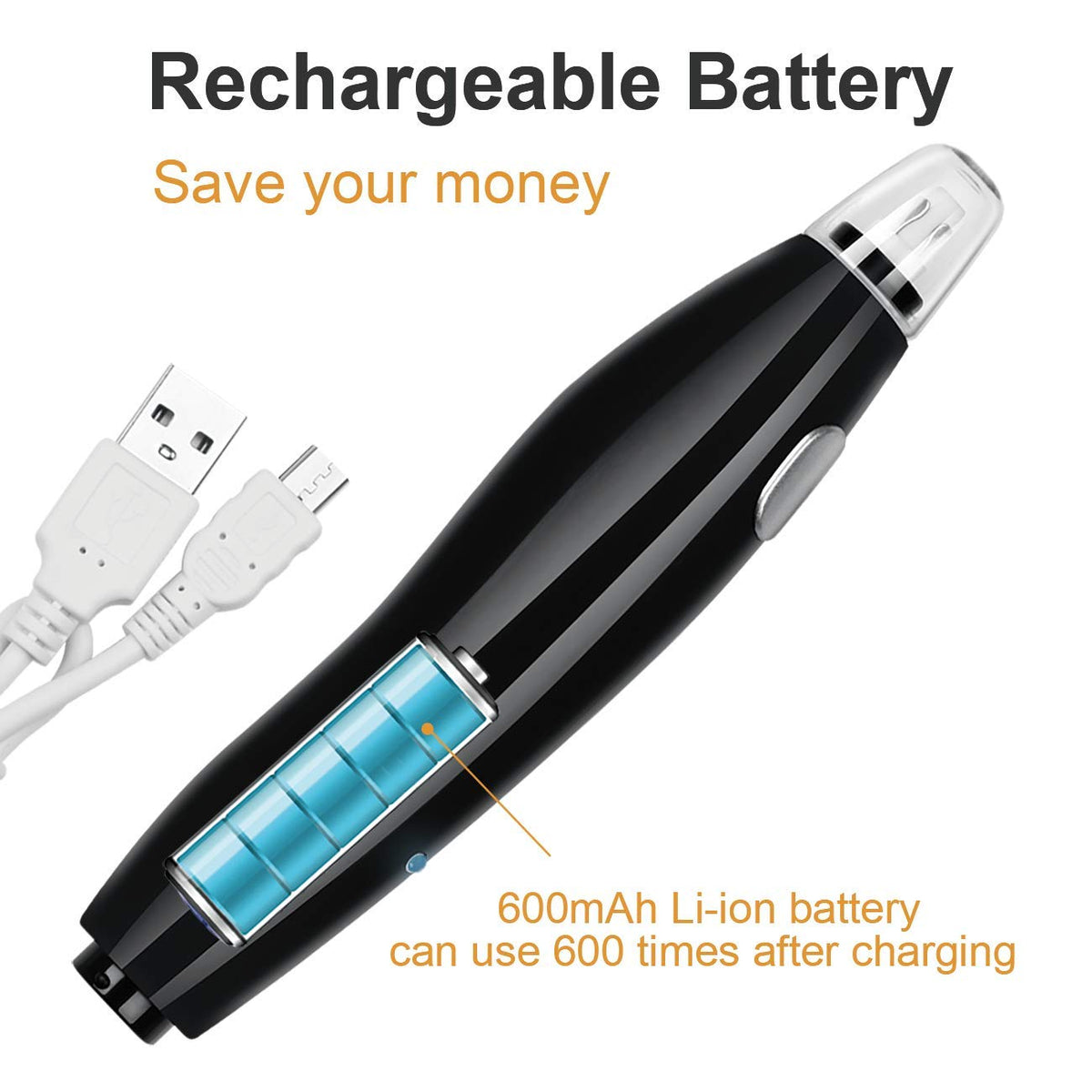 Rechargeable Electric Eraser for Artists, with 140 Eraser Refills, EE15