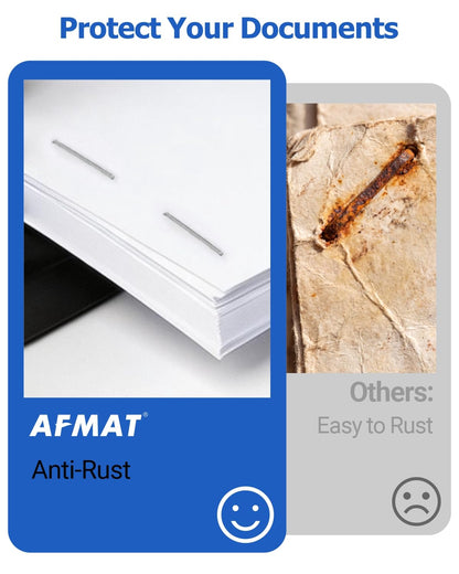 AFMAT Heavy Duty Staples 23/8-23/23, 7000 Pcs, High Carbon Steel Staple for Stapling Up to 220 Sheets(70gsm), Anti-Rust, Jam-Free, Staple Refills for Heavy Duty Stapler, Each Size 1000 Pcs (1 Box)