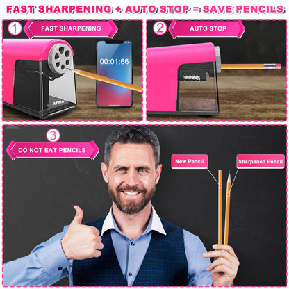 🔵Used-good🔵6 Holes Electric Pencil Sharpener,PSX2PK
