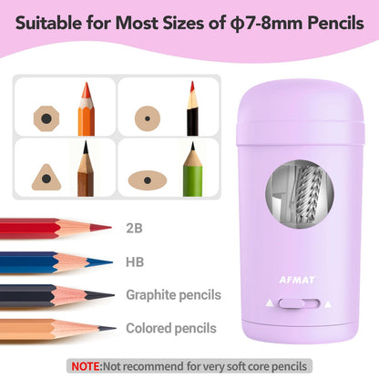 Fully Automatic Rechargeable Electric Pencil Sharpener for φ7-8mm No.2/Colored Pencils,PSX7PR