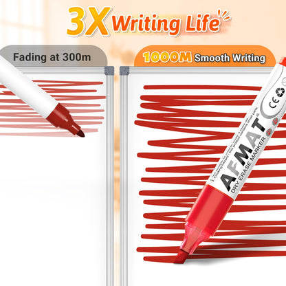 AFMAT 40 Chisel Tip Whiteboard Markers,20 Color DB14X1