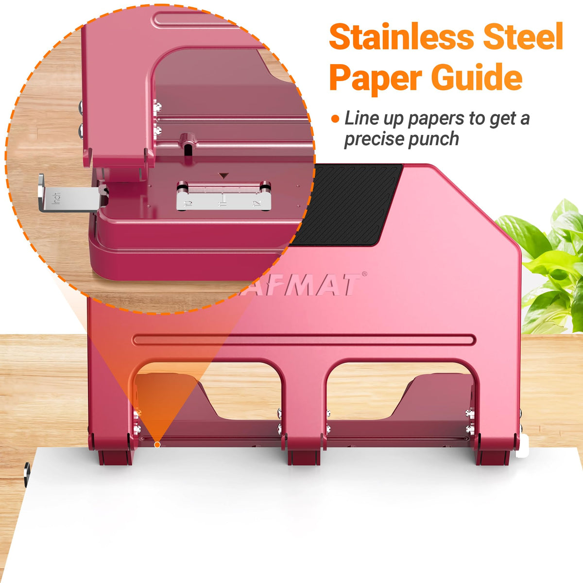 AFMAT 3 Hole Punch Heavy Duty, 9/32