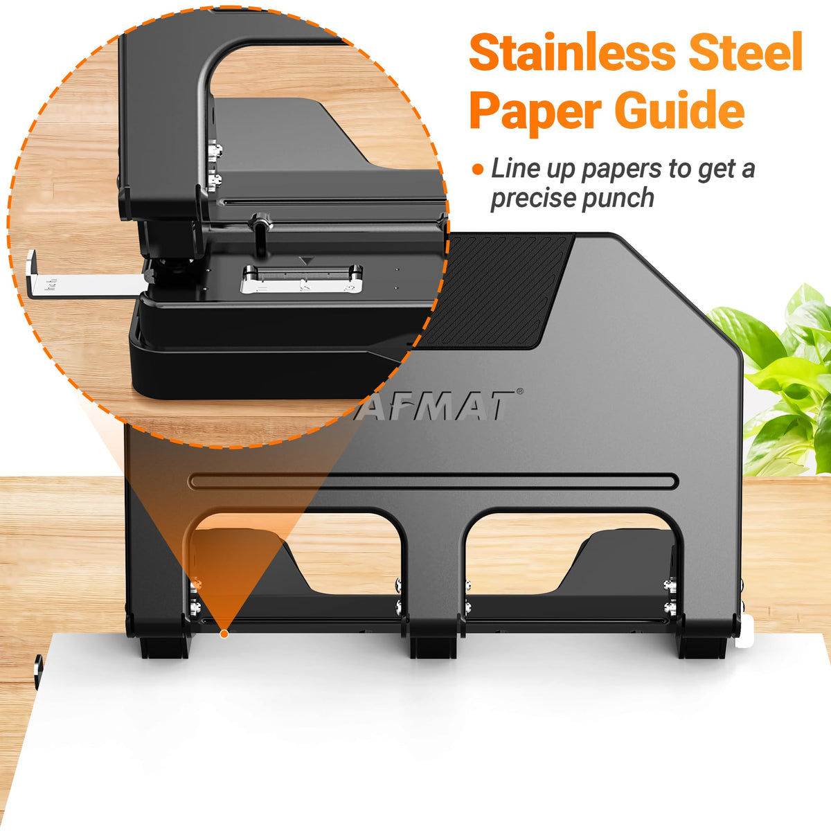 AFMAT 3 Hole Punch Heavy Duty, 9/32