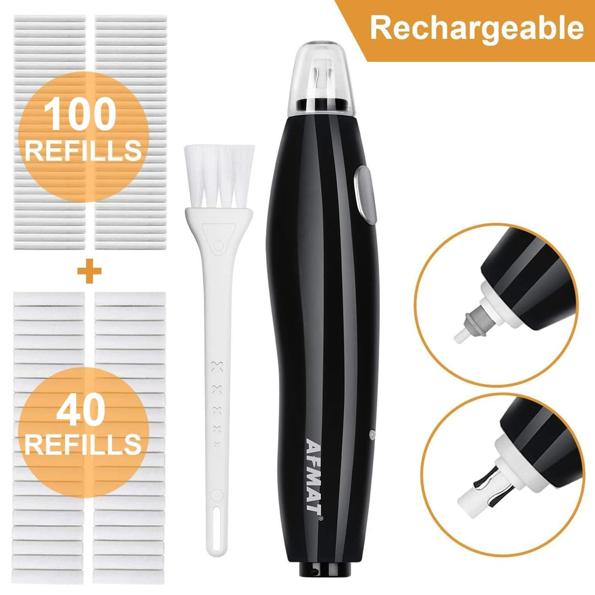 Rechargeable Electric Eraser for Artists, with 140 Eraser Refills, EE15