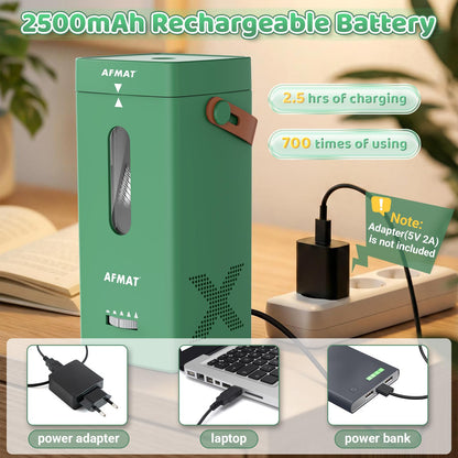 Newly Upgraded Fully Automatic Rechargeable Electric Pencil Sharpener for 6-12mm No.2/Jumbo Pencils, 3X Longer Cutter Life,PSC6GN