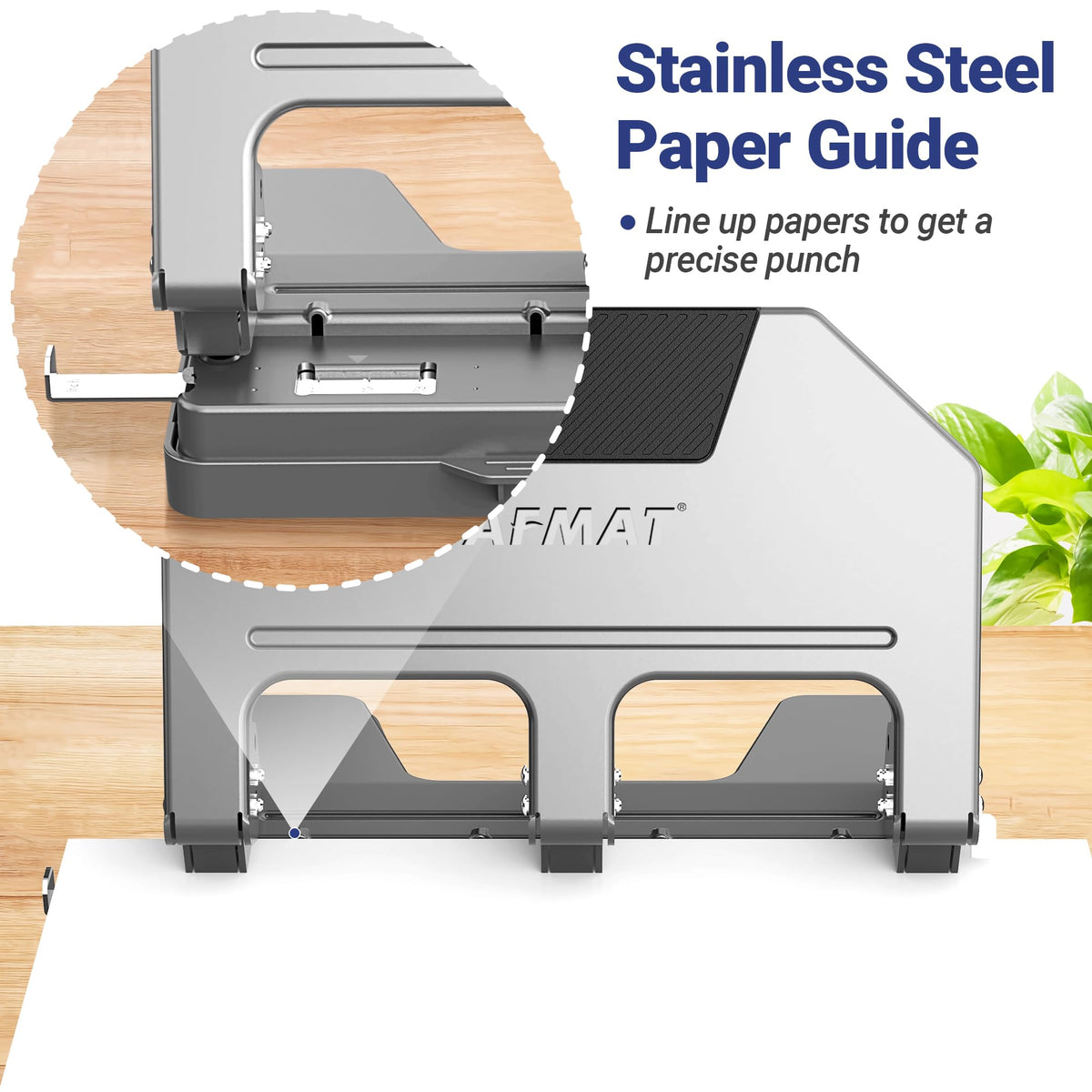 AFMAT 3 Hole Punch Heavy Duty, 9/32