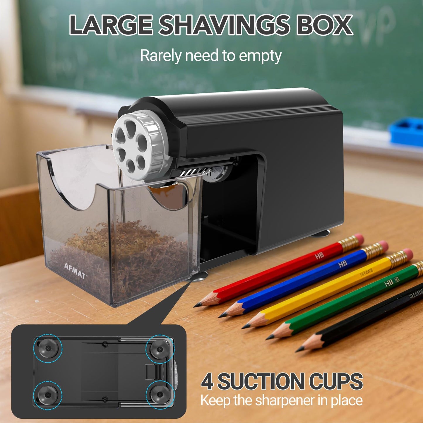 Rechargeable Classroom Electric Pencil Sharpener,PSD4RD