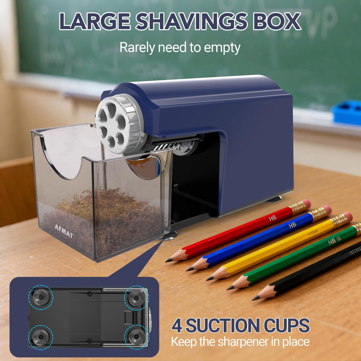 Rechargeable Classroom Electric Pencil Sharpener,PSD4RD