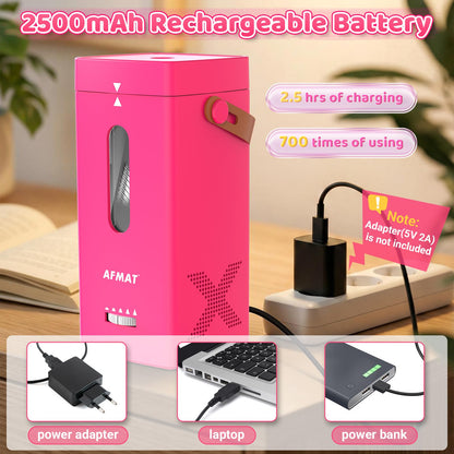 Newly Upgraded Fully Automatic Rechargeable Electric Pencil Sharpener for 6-12mm No.2/Jumbo Pencils, 3X Longer Cutter Life,PSC6RR