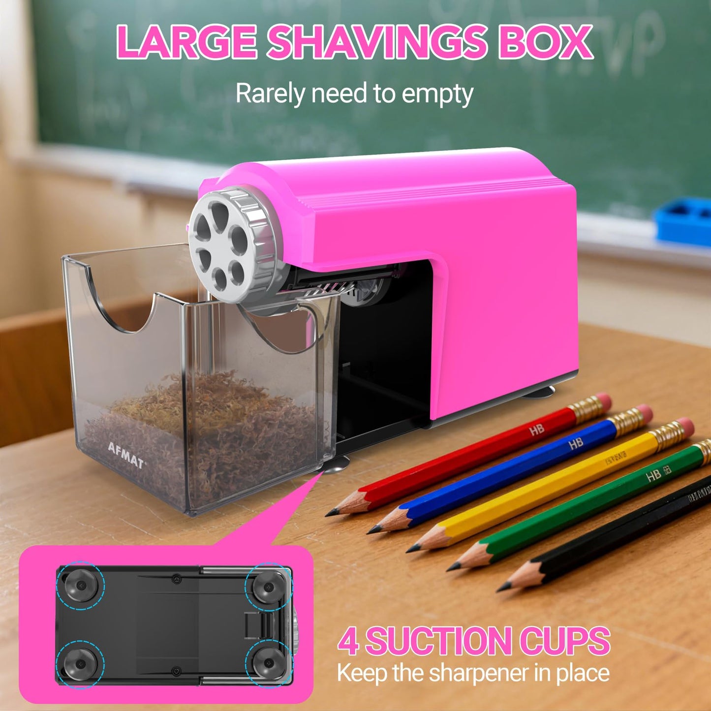 Rechargeable Classroom Electric Pencil Sharpener,PSD4RD