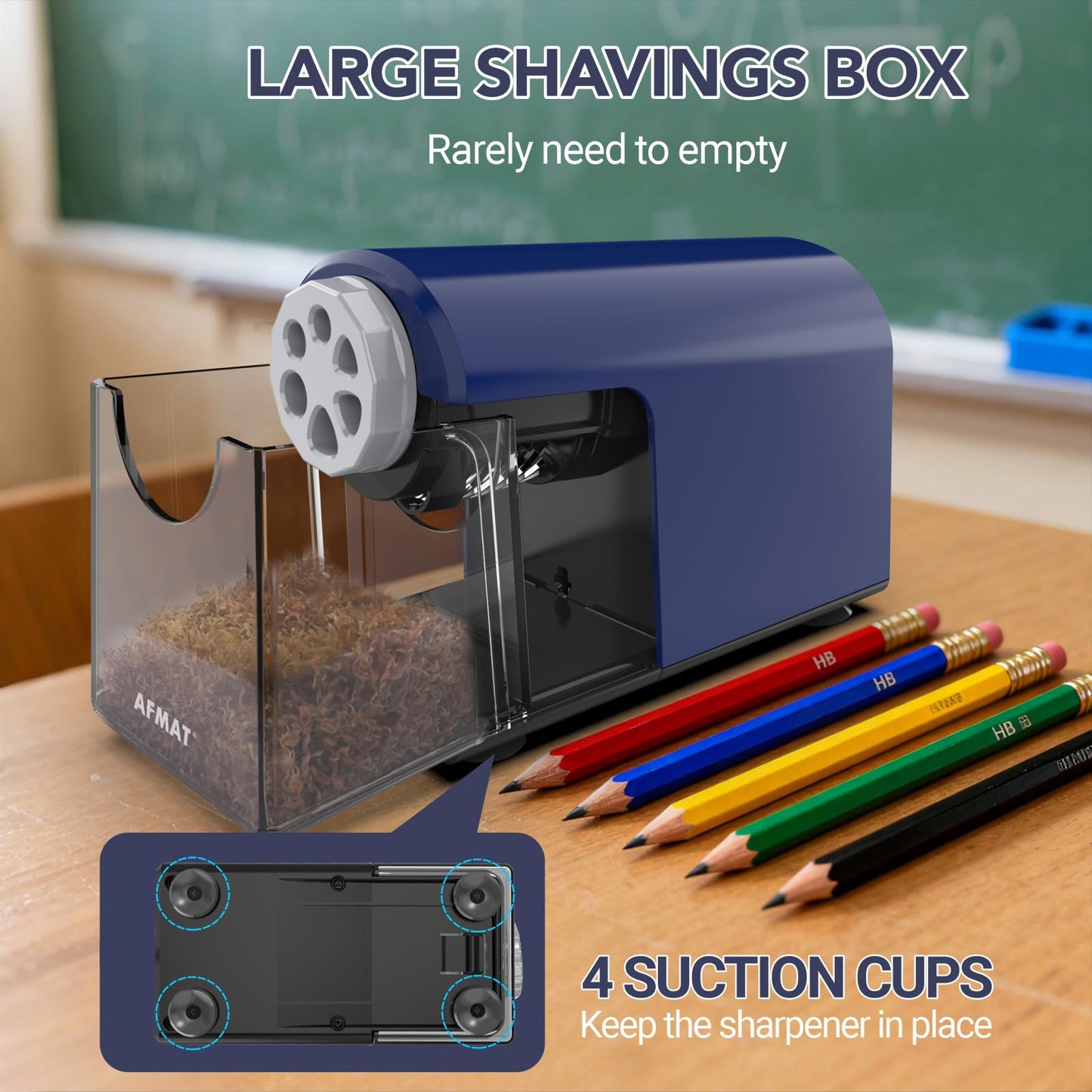 Rechargeable Classroom Electric Pencil Sharpener,PSD2BL