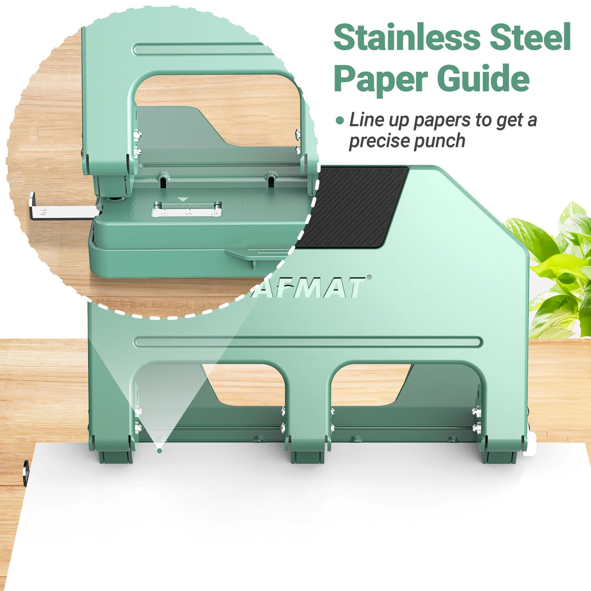 AFMAT 3 Hole Punch Heavy Duty, 9/32