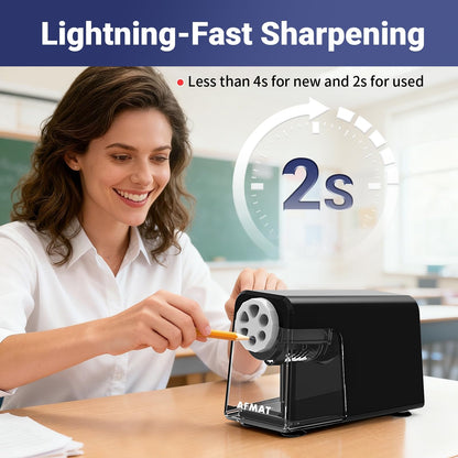 Rechargeable Classroom Electric Pencil Sharpener,PSD1BK