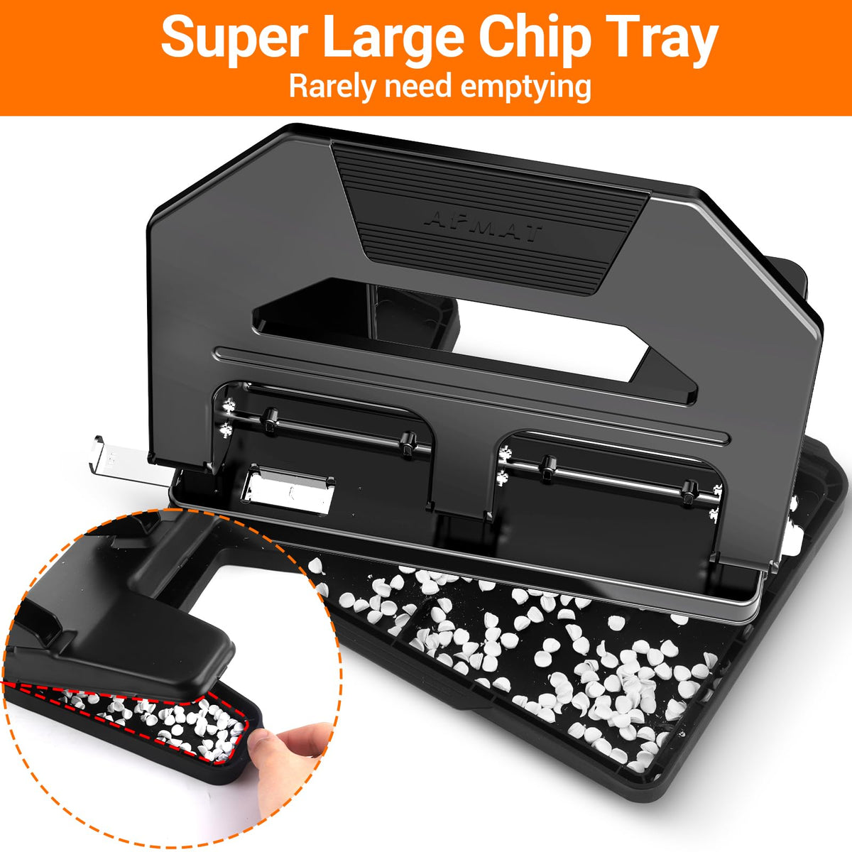 AFMAT 3 Hole Punch Heavy Duty, 9/32