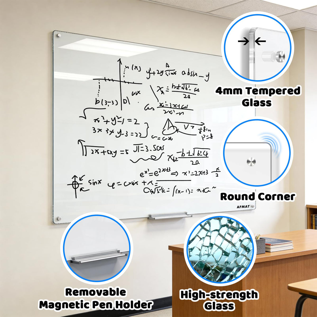 Magnetic Dry Erase Board, 40