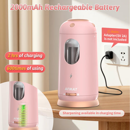 Fully Automatic Rechargeable Electric Pencil Sharpener for 7-11.5mm Colored/Jumbo Pencils,PSC8PK